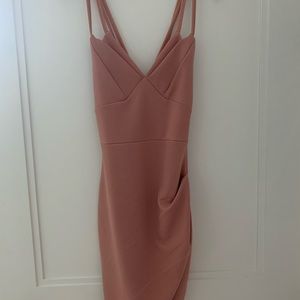 Blush pink strappy dress